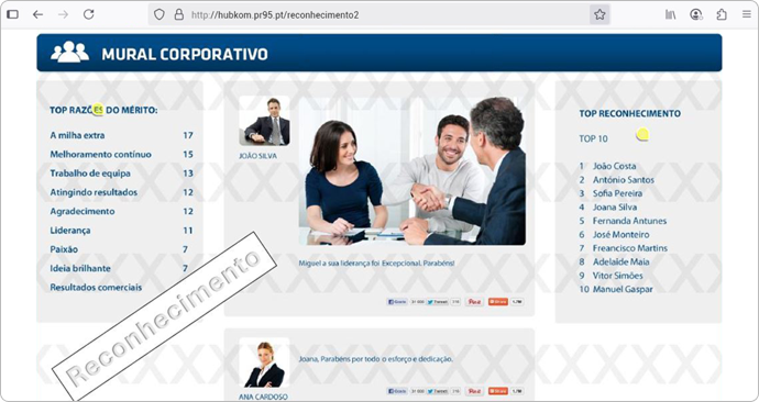 Hubkom - rede social interna para empresas